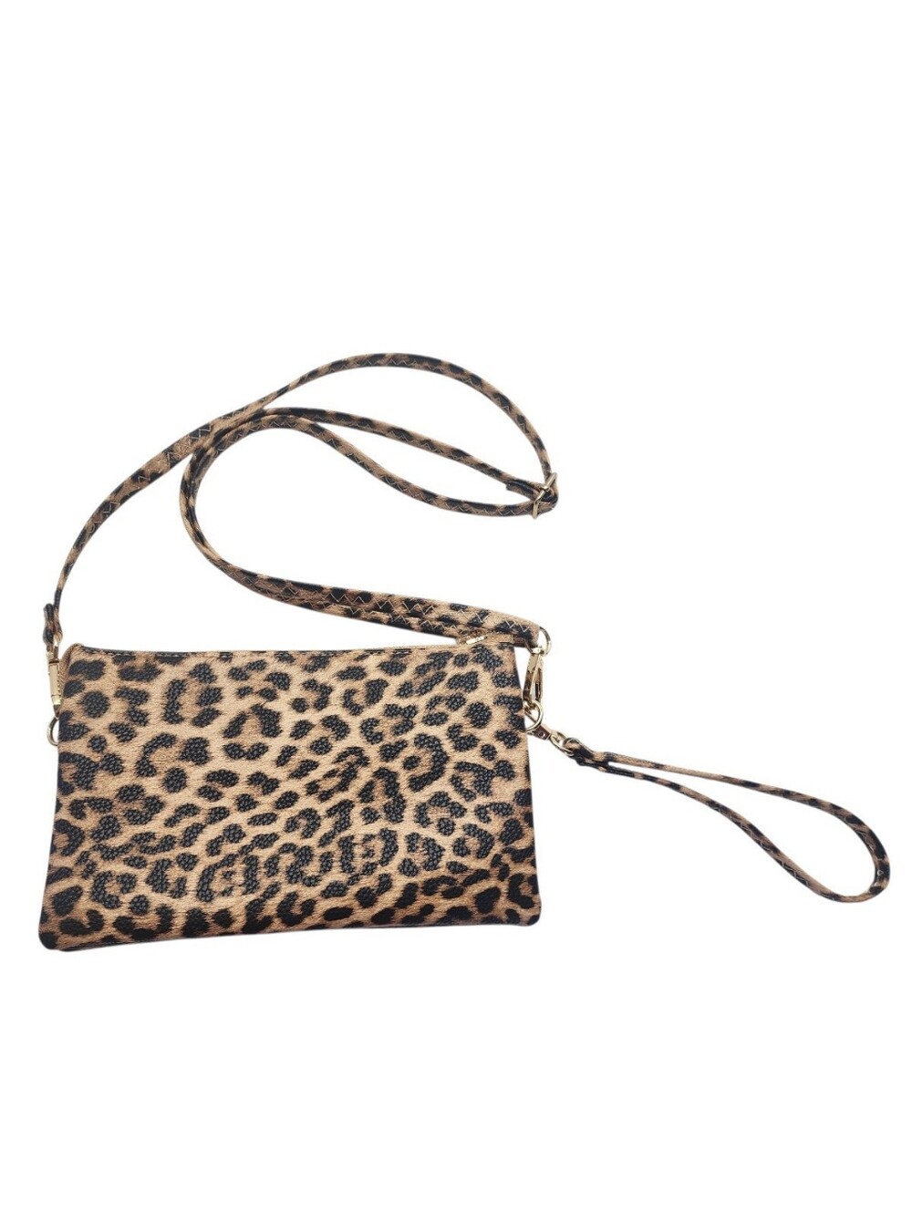 Jen & Co. Riley Vegan Leopard Crossbody/clutch